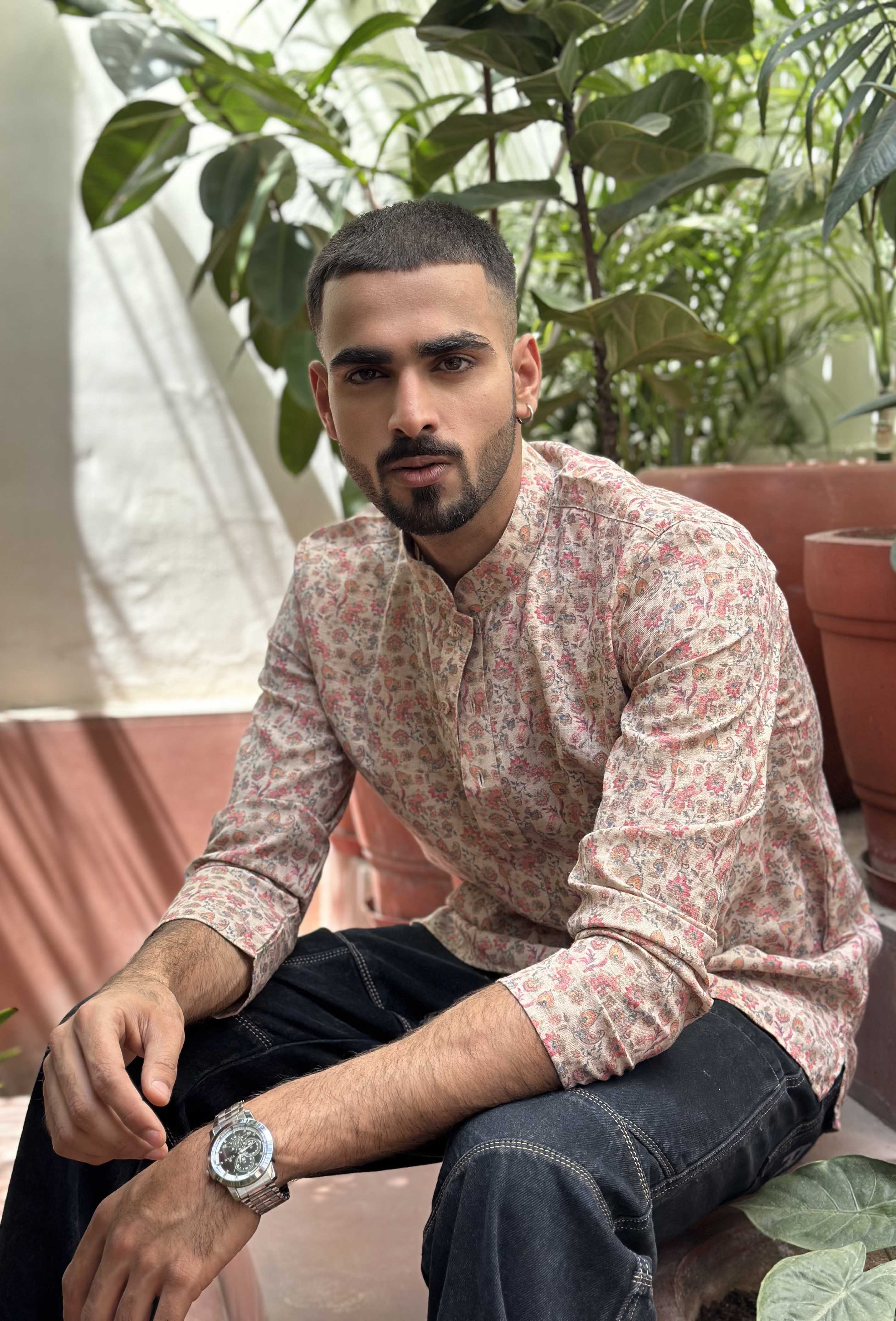 Summer Floral Short Kurta